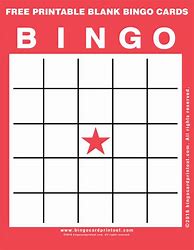 Image result for Free Blank Bingo Cards