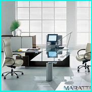 Image result for Glass Computer Desk Case