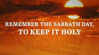 Image result for Remember the Sabbath