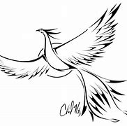 Image result for Cool Outline Phoenix Wing