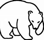 Image result for Polar Bear Clip Art Black and White