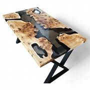 Image result for Epoxy Burl Table