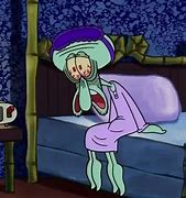 Image result for Squidward in Bed