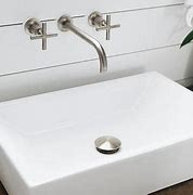 Image result for Vescil Sink with Wall Faucet