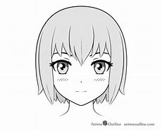 Image result for Anime Basic Face Outline