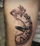 Image result for Broken Heart Clock Tattoo