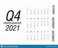 Image result for 4th Quarter Calendar