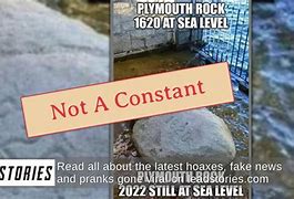 Image result for Plymouth Rock Sea Level Meme