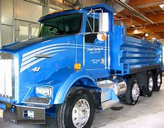 Image result for Peterbilt Dump Truck Blue