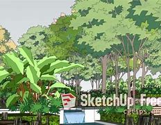 Image result for Landscape SketchUp Drawing Model