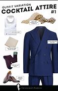 Image result for Business Cocktail Attire Men