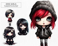 Image result for Emo Chibi Girl