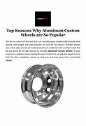 Image result for Custom-Cut Aluminum Wheels