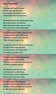 Image result for Fare Well Scout Poem by Lentchner