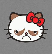 Image result for Hello Kitty Grumpy Cat