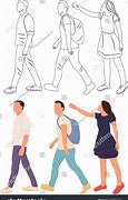 Image result for Cartoon Person Outline Walking