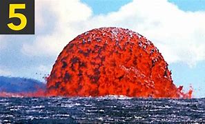 Image result for Lava Hitting Water