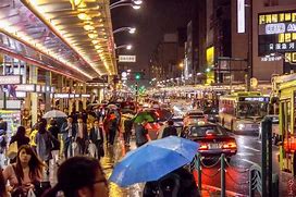 Image result for Busy City Street Raining