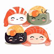 Image result for Cute Sushi Vector