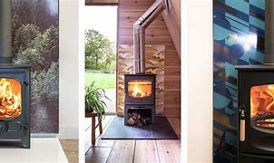 Image result for Wood Stove Clearances with Heat Shield