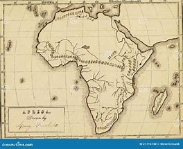 Image result for Antique Africa Map