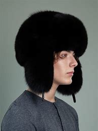 Image result for Black Fox Fur Hat