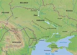 Image result for Geographical Map of Ukraine