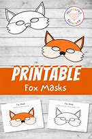 Image result for Printable Party Masks Fox