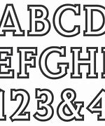 Image result for Outlined Letters