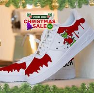 Image result for Grinch Nike Air Force 1 Red