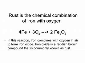 Image result for Rust Equation