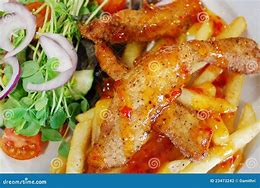 Image result for Chicken Strips and Chips