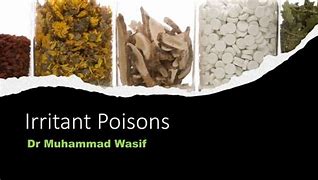 Image result for Irritant Poison