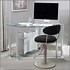 Image result for Clear Glass Computer Desk