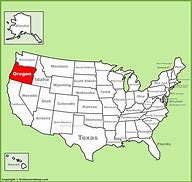 Image result for Oregon On United States Map