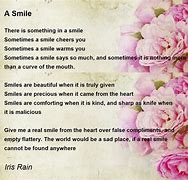 Image result for Poem Called Smile