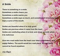 Image result for Smile Poem 15 Lines