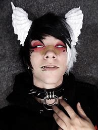 Image result for Goth Boy with Blonde Hair