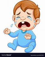 Image result for cute cartoon baby boy crying