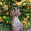 Image result for Cat Statue with Butterfly