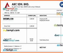 Image result for Nabena Resources Sdn Bhd Pay Slips