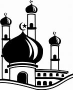 Image result for Gambar Masjid Jarak Jauh Kartun Hitam Putih