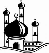 Image result for Masjid Kartun Hitam Putih