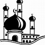 Image result for Masjid Kartun Hitam Putih