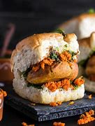 Image result for Vada Pav Sandwich