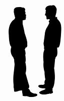 Image result for Men Talking Silhouette