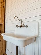 Image result for Kitchen Farmhouse Sink Wall Mount Faucet