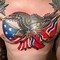 Image result for Traditional Eagle Flag Tattoo