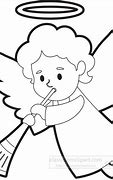 Image result for Angel Clip Art Free Black and White