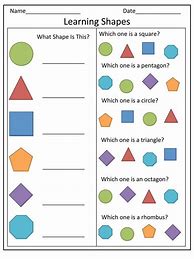 Image result for Drawing Basic Shapes Worksheets